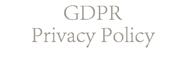 GDPR Privacy Policy