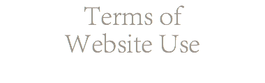 Terms of Website Use