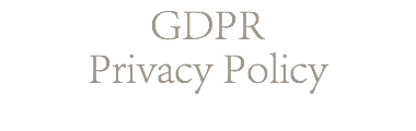 GDPR Privacy Policy